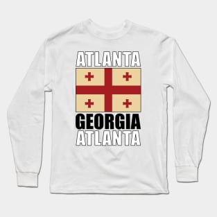 Flag of Georgia Long Sleeve T-Shirt